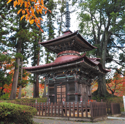 文知摺観音、多宝塔（福島県重要文化財）